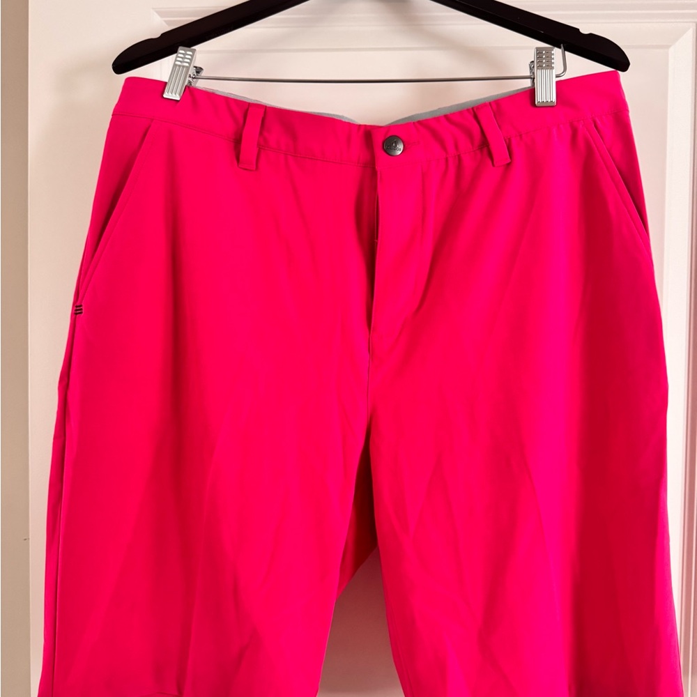 Adidas Men's Athletic Golf Shorts - Bright Pink